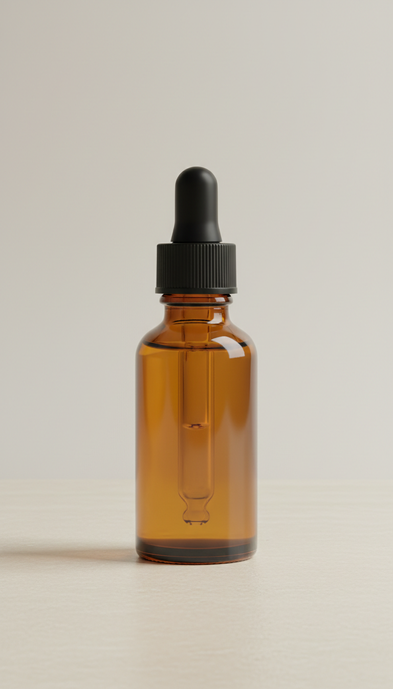 Amber Glass Serum Dropper Bottle 30ml