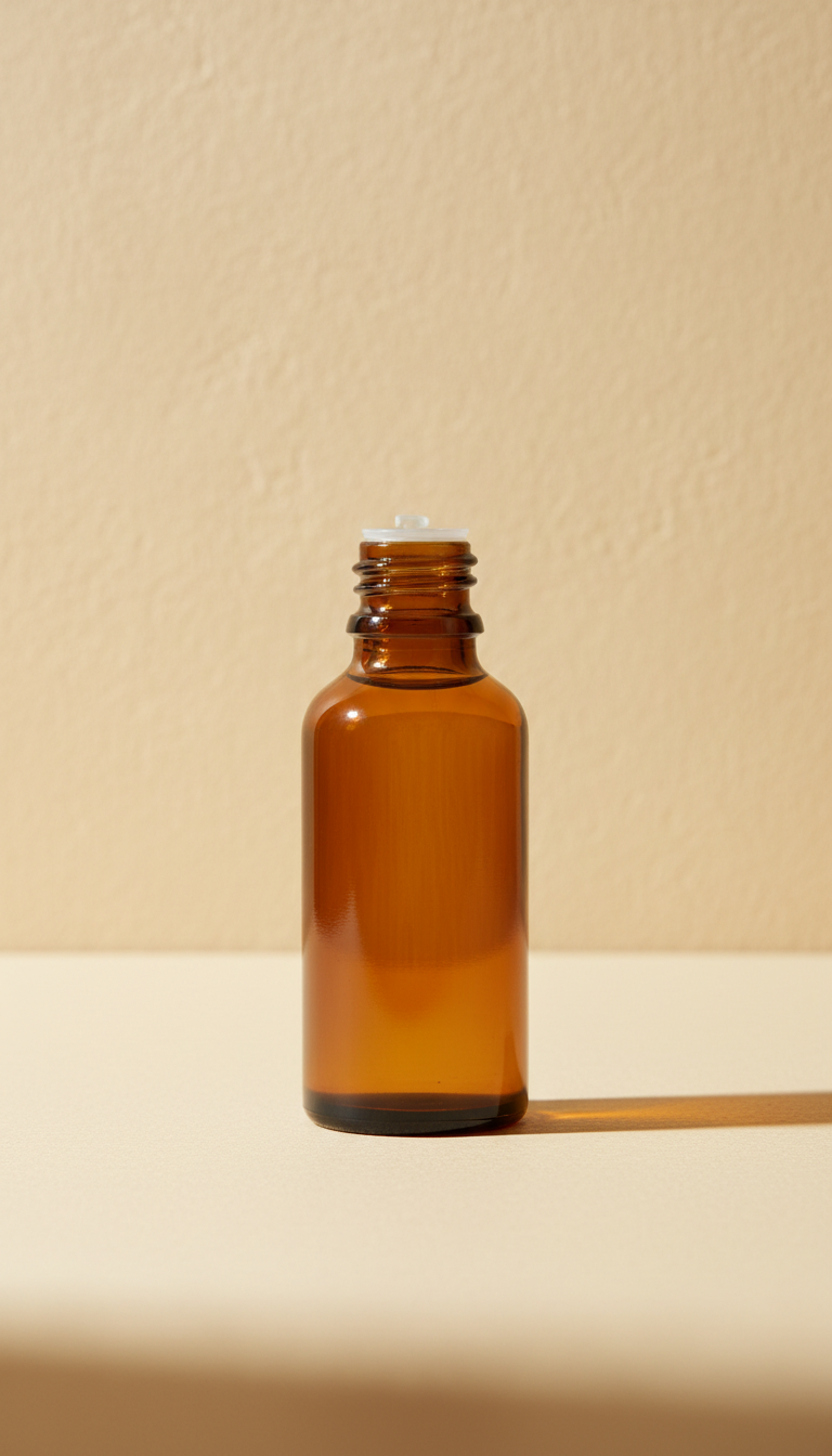 Essential Oil Blend Amber Glass Bottle