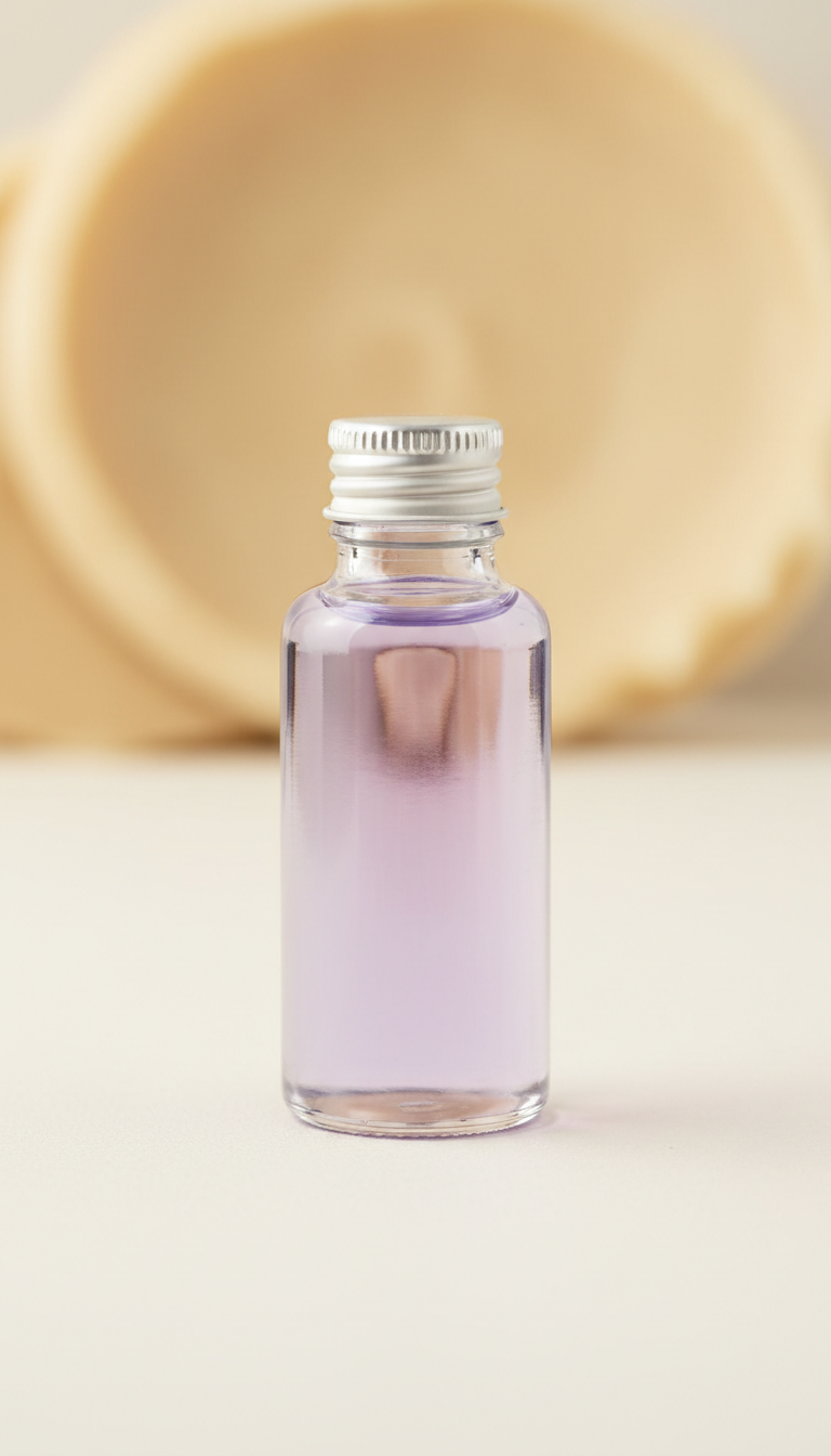Lavender Essential Oil Glass Bottle