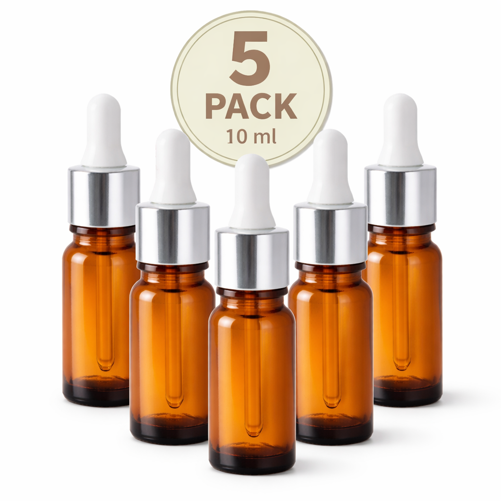 Amber Glass Dropper Bottles – 10ml , 30ml and 100ml