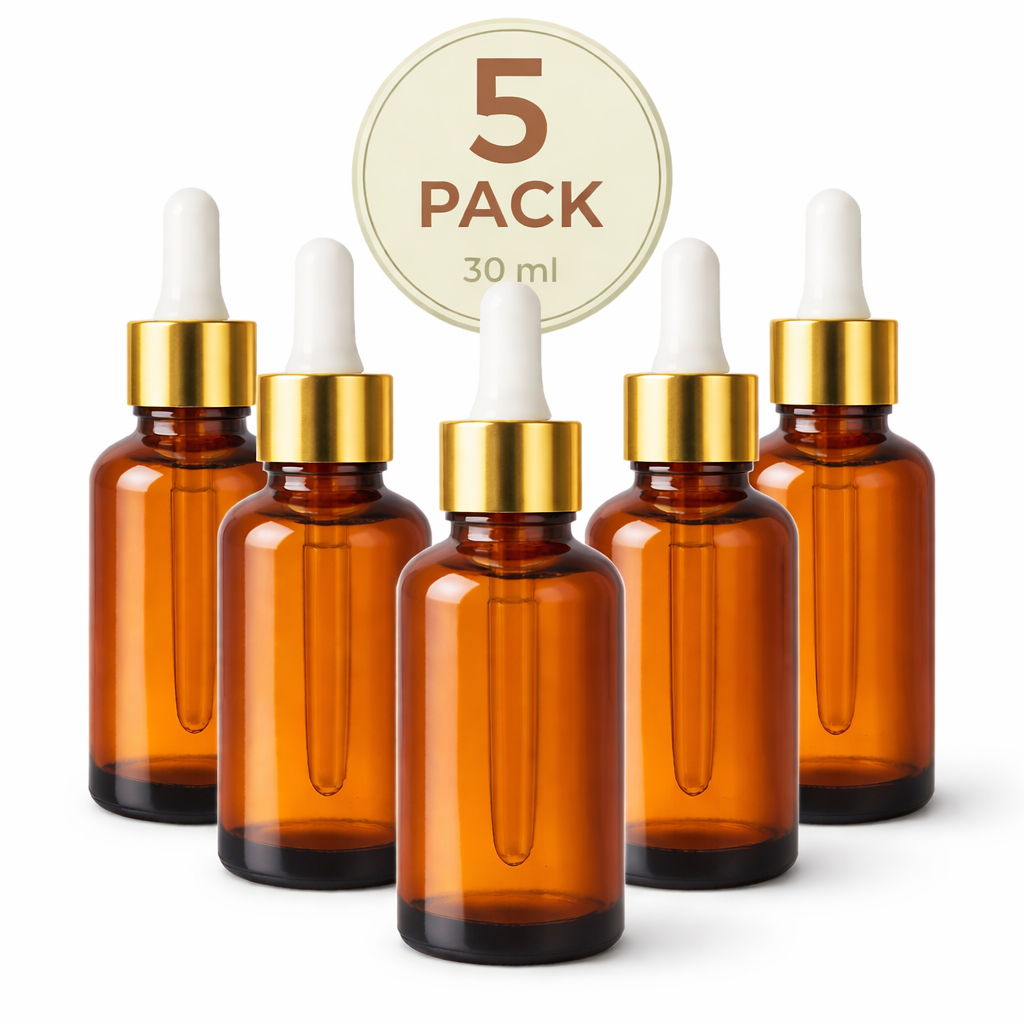 Amber Glass Dropper Bottles – 10ml , 30ml and 100ml