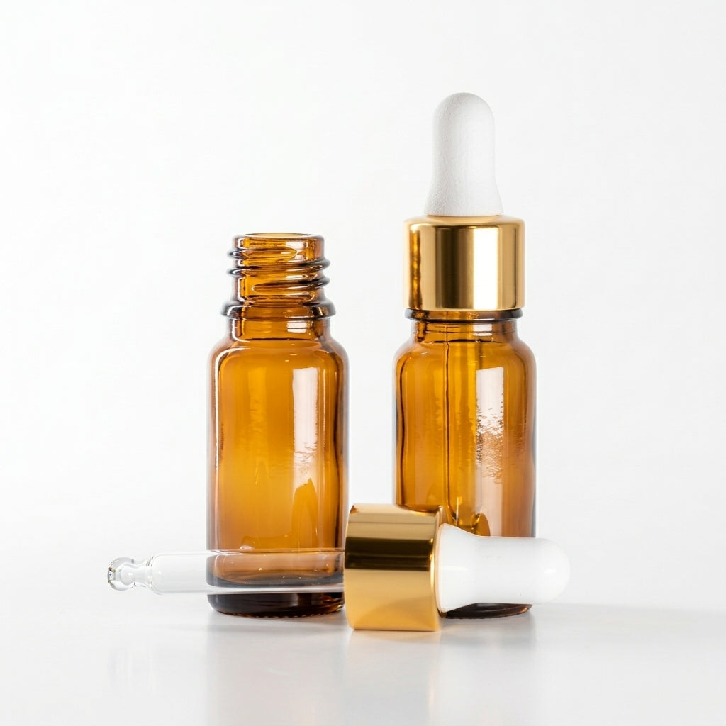 Amber Glass Dropper Bottle