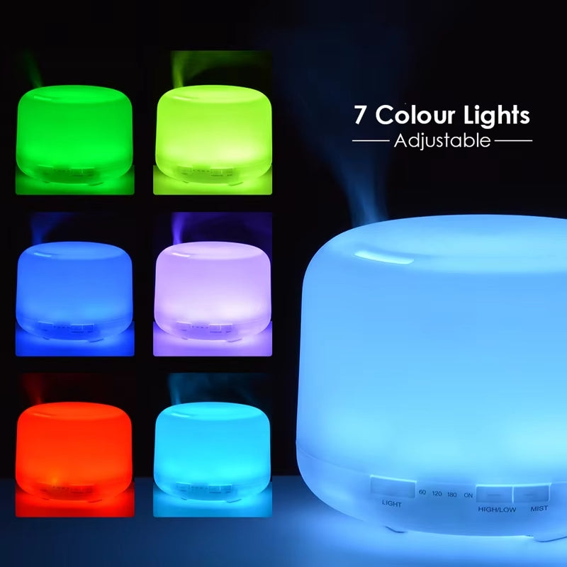 Ultrasonic Essential Oil Aroma Diffuser (500ML)