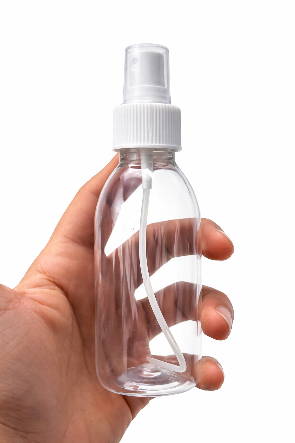 120ml clear refillable pump bottle for Sarson ka Tel, almond oil, hair oils, and lotions—durable plastic with locking pump.